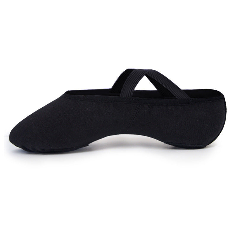 Women's Canvas Split-Sole Ballet Shoes