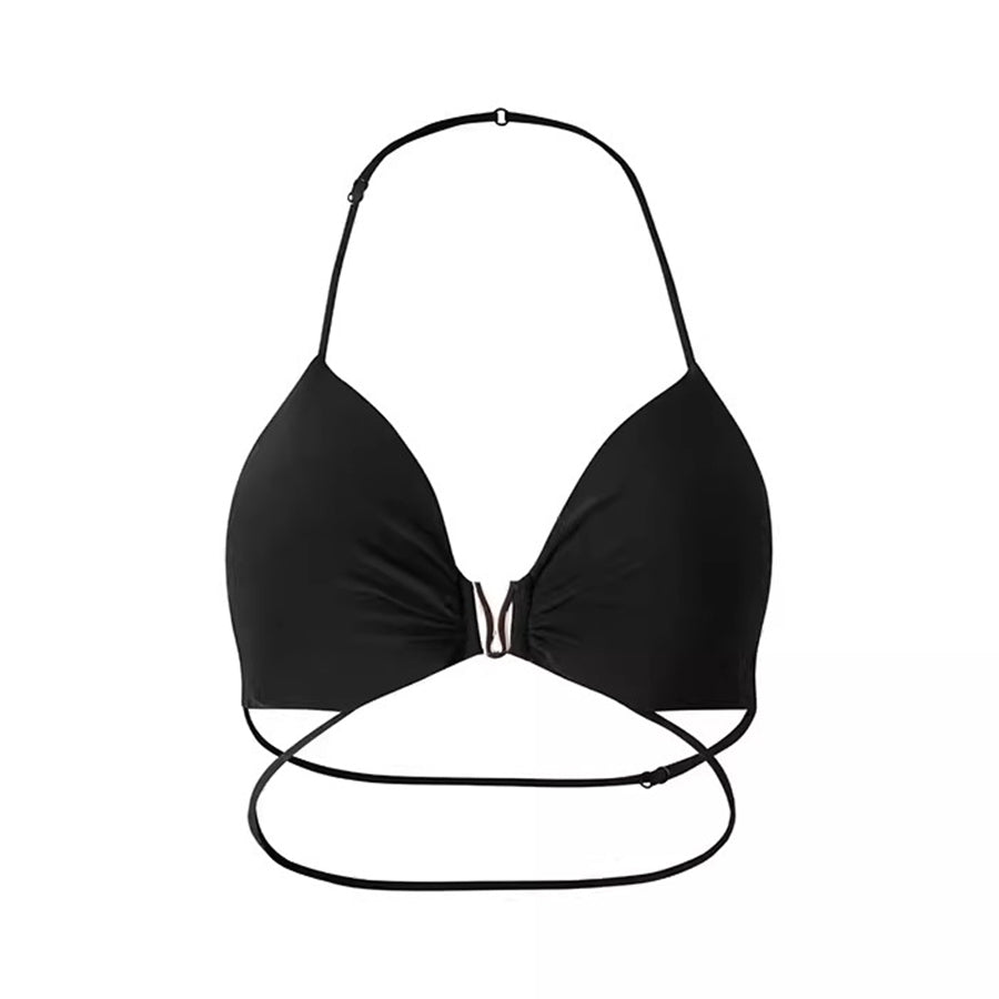 Women's Milk Silk Halter Latin Tops Practice Tops Latin DanceWear