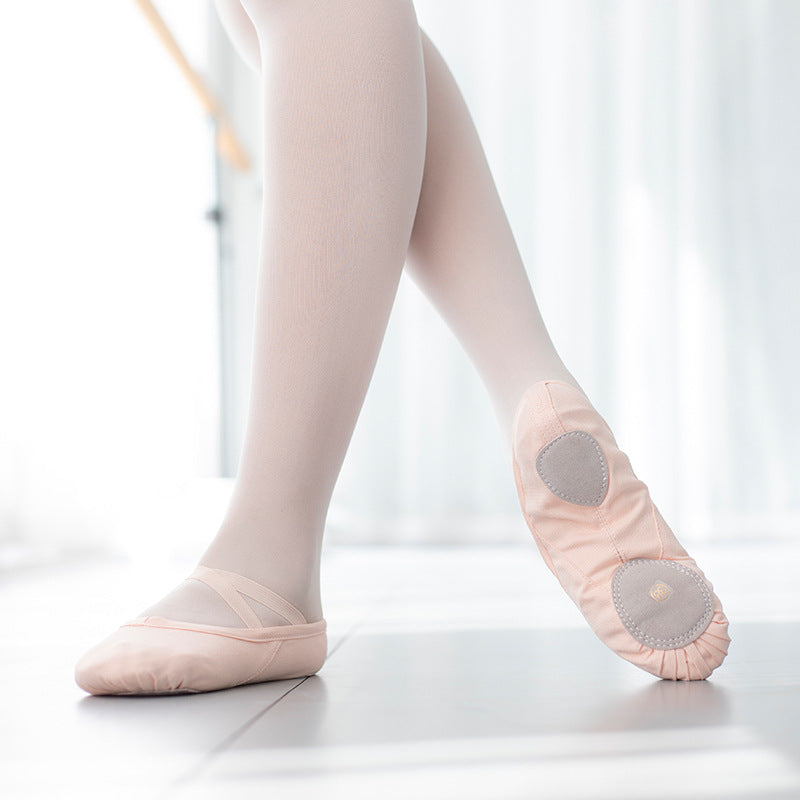 Women's Split-Sole Practice Canvas Ballet Shoes