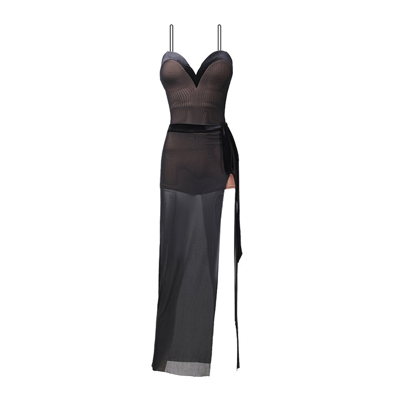Women's Milk Silk Strapless Tassle Latin Dance Dress Dance Wear