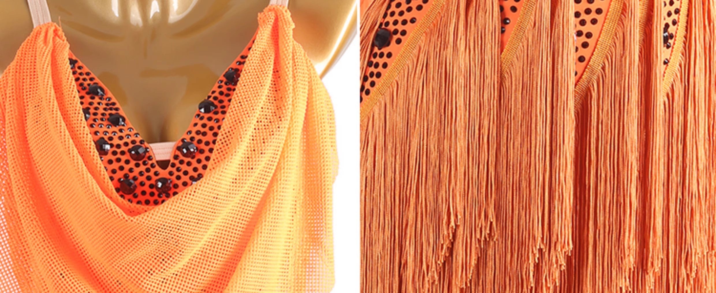 Customisable-Women's Tassel DanceWear Dance Dress Performance Wear