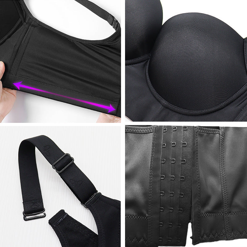 Full-Coverage Back Smoothing Bra-Brown (2 PACK)