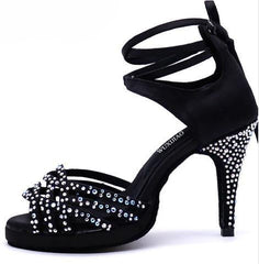Women's Leatherette Customized Heel Latin Shoes Salsa Shoes Ballroom Dance Shoes