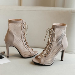 Women's Customized Heel Suede Sole Dance Boots Dance Heels