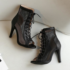 Women's Customized Heel Suede Sole Dance Boots Dance Heels