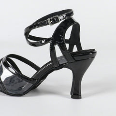 Women's Black Customized Heel Latin Dance Shoes Ballroom Dance Shoes