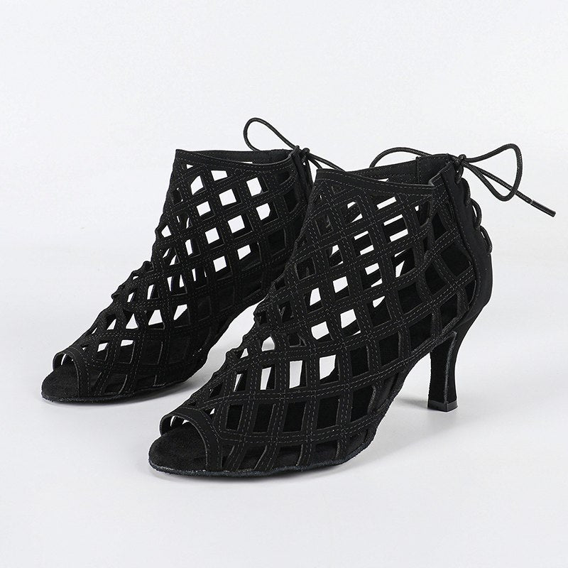 Women's Black Customized Heel Heels Dance Boots JazDancing Shoes