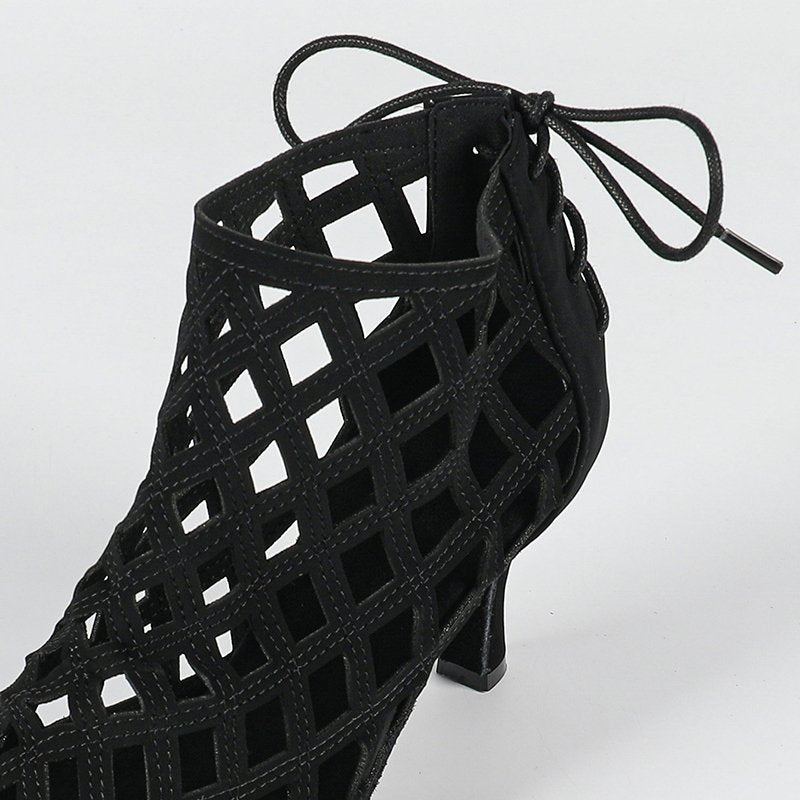 Women's Black Customized Heel Heels Dance Boots JazDancing Shoes