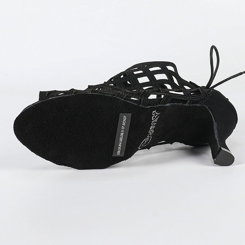 Women's Black Customized Heel Heels Dance Boots JazDancing Shoes