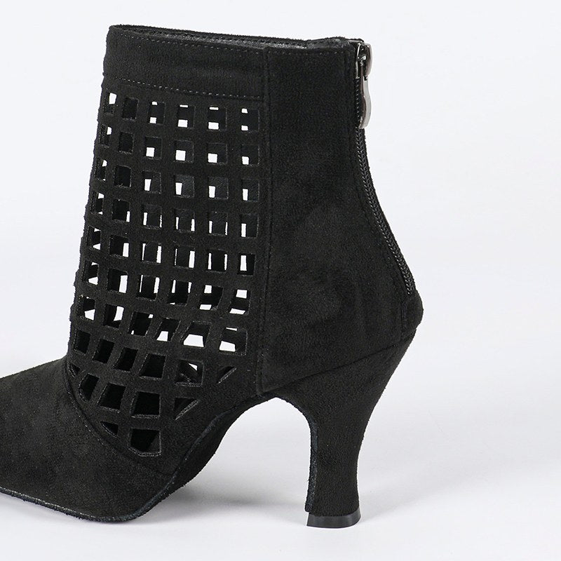 Women's Leatherette Customized Heel Heels Dance Boots JazDancing Shoes