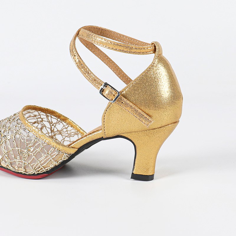 Women's Rubber Sole Leatherette 3.5cm/5.5cm Heels Ballroom Shoes Swing Dance Shoes