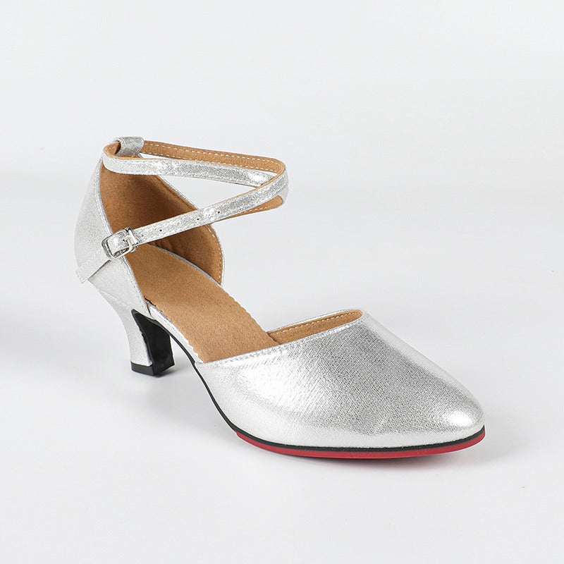 Women's Leatherette 3.5cm/5.5cm Heels Rubber Sole Swing Dance Shoes Ballroom Dance Shoes Modern Shoes