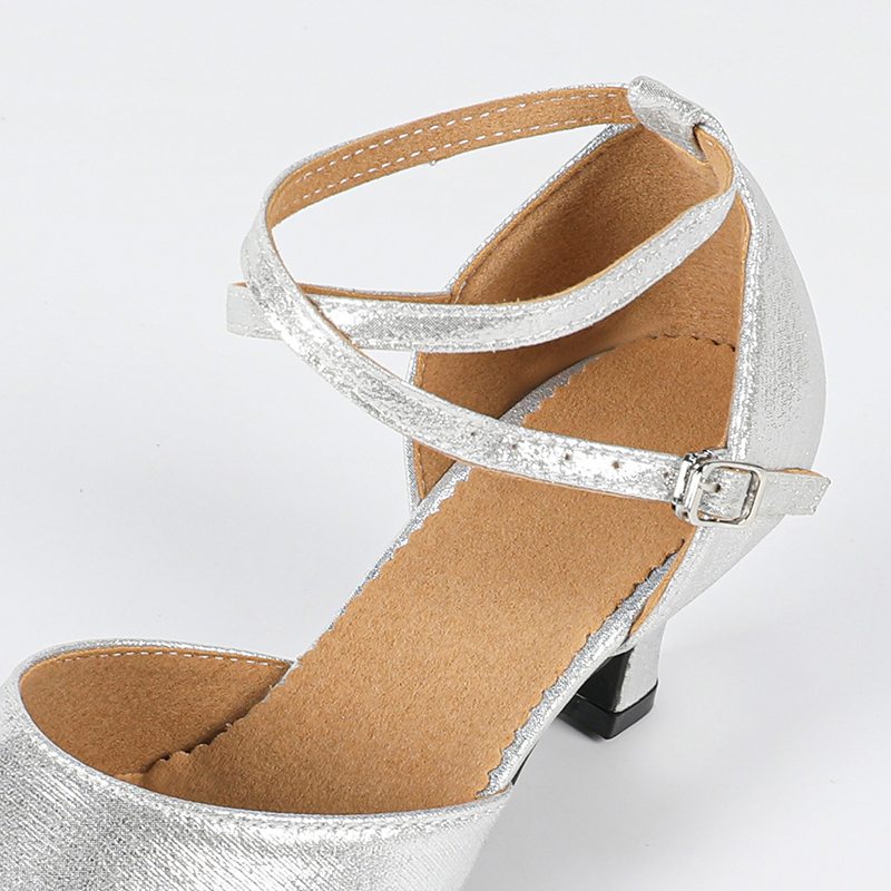 Women's Leatherette 3.5cm/5.5cm Heels Rubber Sole Swing Dance Shoes Ballroom Dance Shoes Modern Shoes