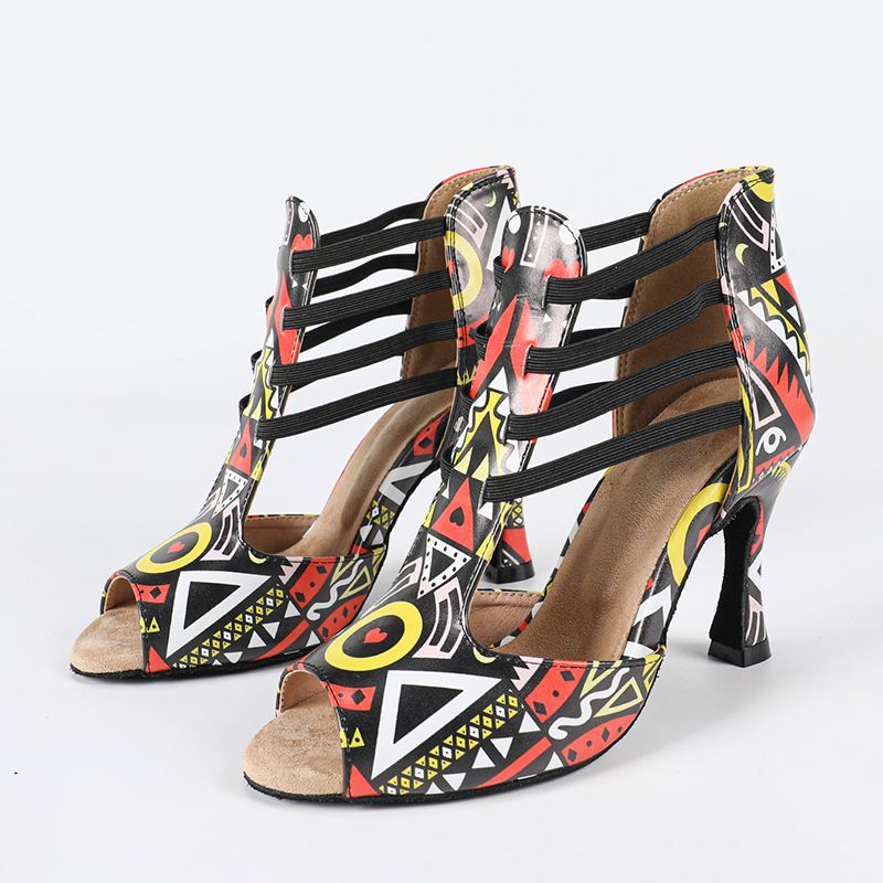 Women's Leatherette Customized HeelSalsa Shoes/Dance Boots Ballroom Dance Shoes