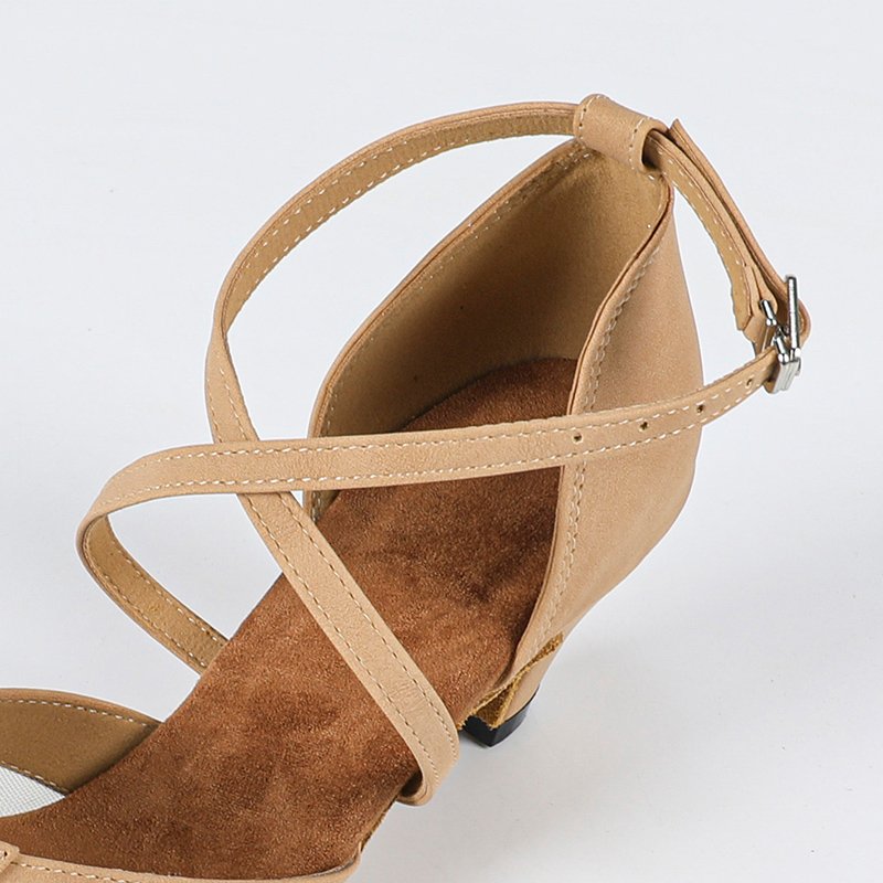 Women's Suede Customized Heel Ballroom Dance Shoes Latin Dance Shoes