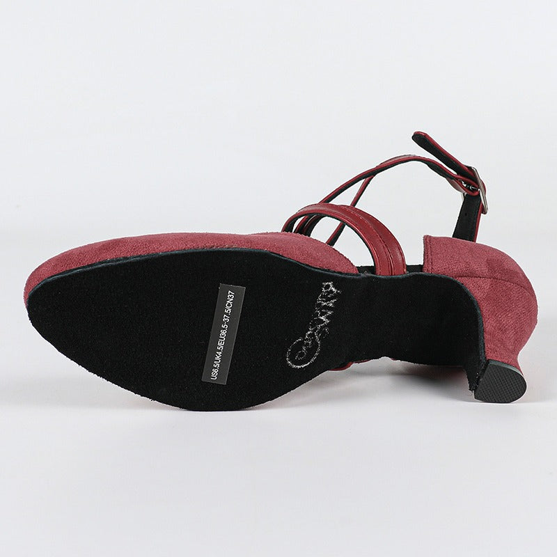 Women's Suede Customized Heel Ballroom Dance Shoes Modern Dance Shoes