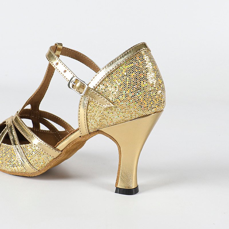 Women's Sparkling Glitter Customized Heel Ballroom Dance Shoes Modern Dance Shoes