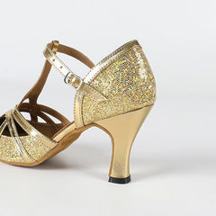 Women's Sparkling Glitter Customized Heel Ballroom Dance Shoes Modern Dance Shoes