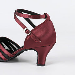 Women's Satin Customized Heel Ballroom Dance Shoes Modern Dance Shoes