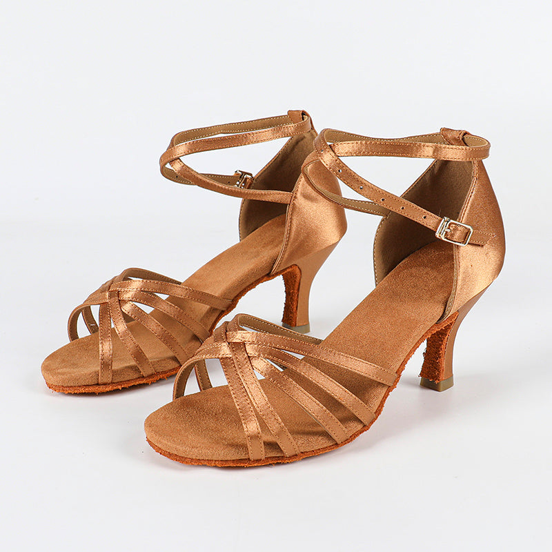 Women's Satin Ballroom Dance Shoes Latin Dance Shoes