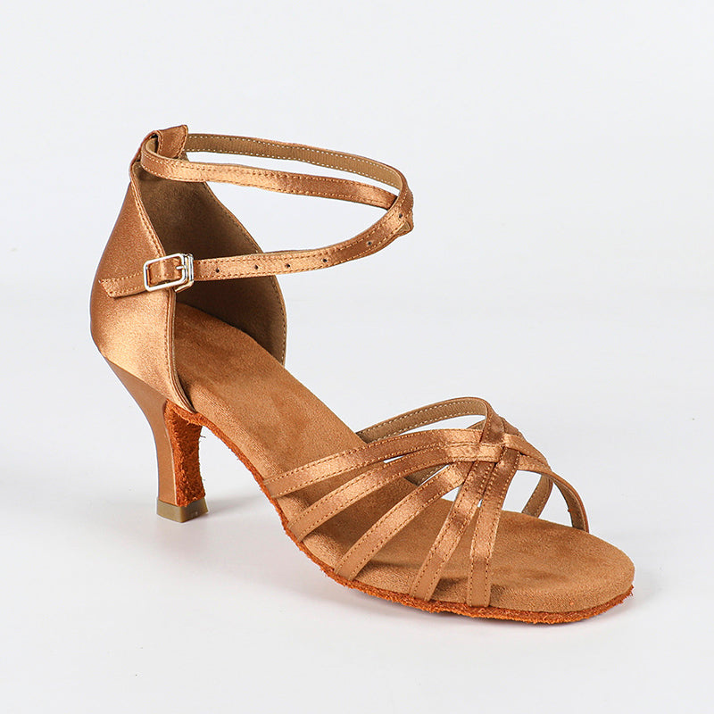 Women's Satin Ballroom Dance Shoes Latin Dance Shoes