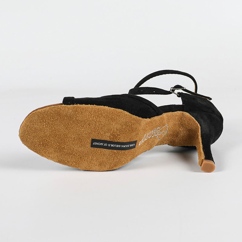 Women's Suede 9cm Heel Latin Salsa Dance Shoes Ballroom Dance Shoes