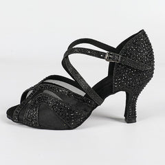 Women's Glitter Customized Heel Latin Shoes Salsa Shoes Ballroom Dance Shoes
