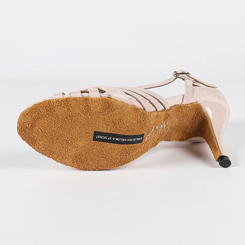 Women's Leatherette Customized Heel Latin Shoes Salsa Shoes Ballroom Dance Shoes