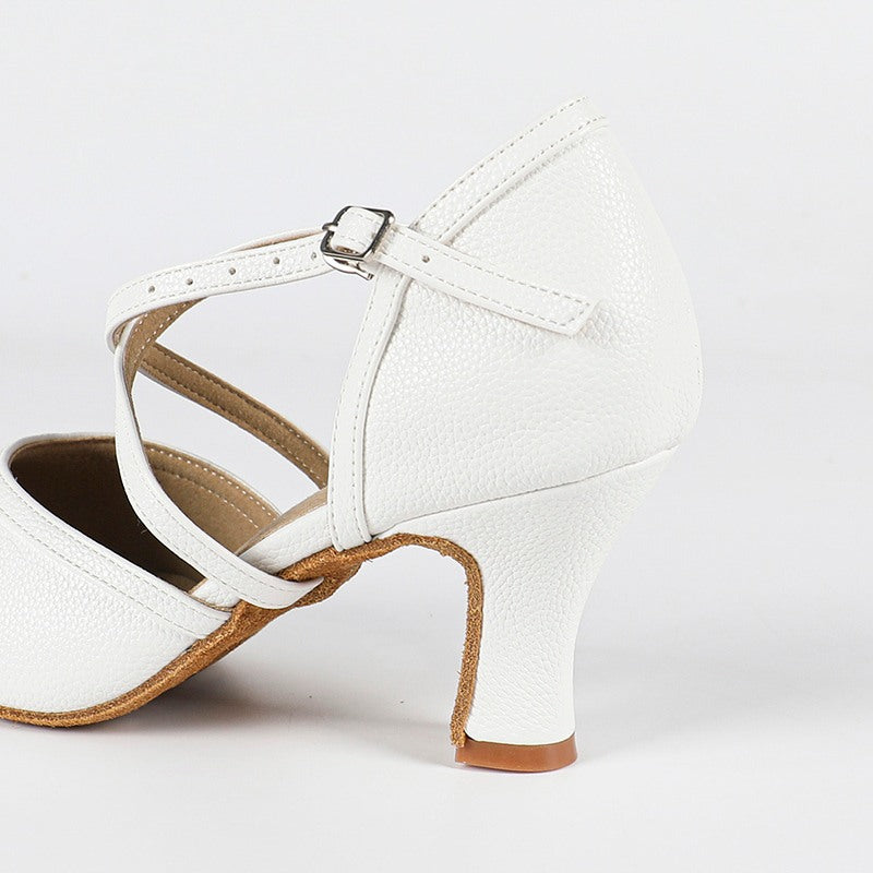 Women's Real Leather Customized Heel Ballroom Dance Shoes Modern Shoes Wedding Shoes