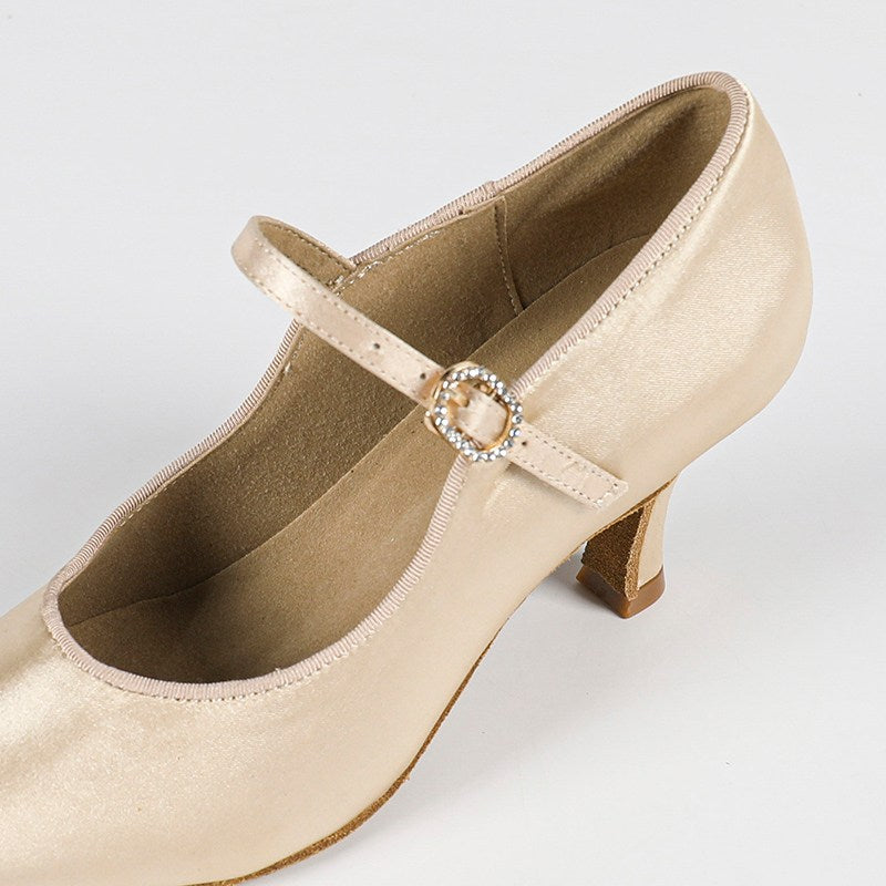 Women's Satin 7.5cm Heel Modern Dance Shoes Ballroom Dance Shoes