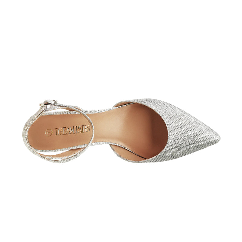 Ankle Strap Low Heel Pumps