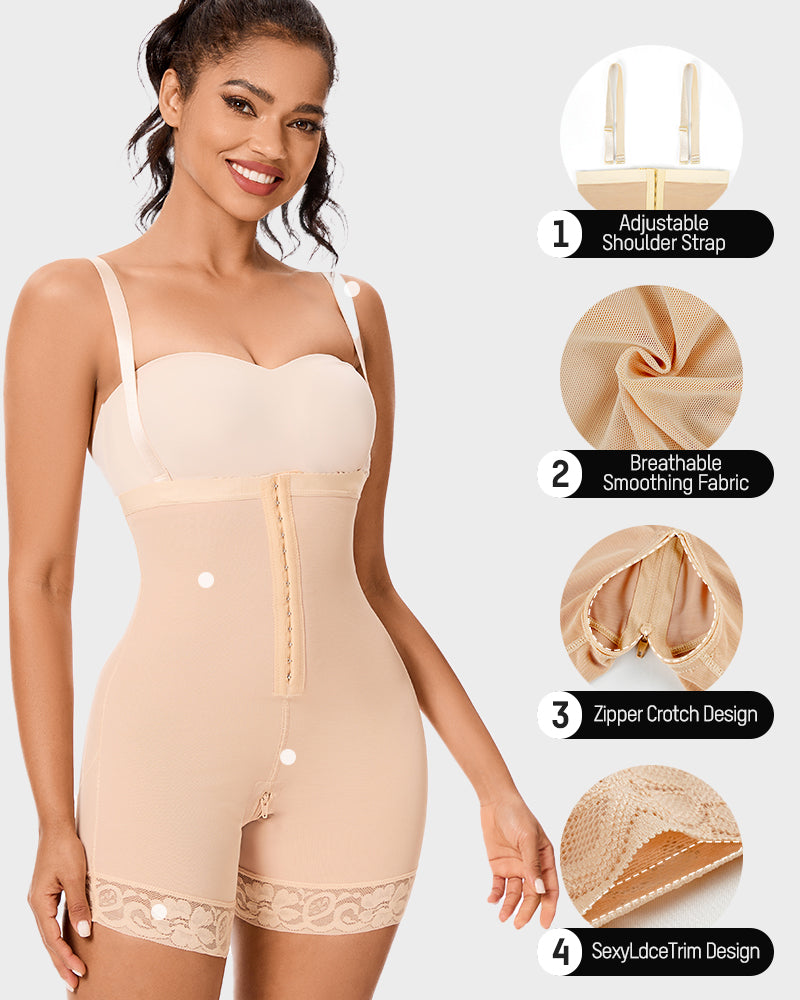 Tummy Control Butt Lifter Bodysuit BBL Fajas