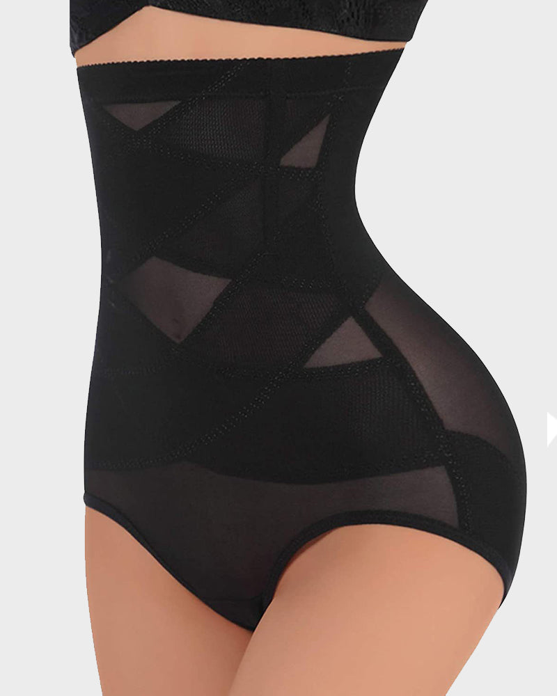 Ultra High Waist Tummy Control Mesh Shaping Panty