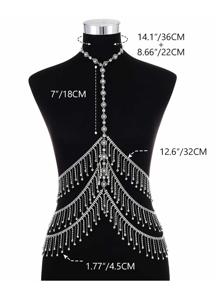 Bohemian Shiny Rhinestone Body Chain