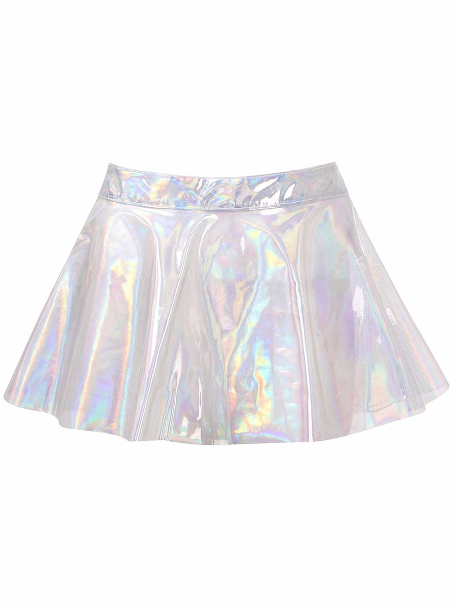 PVC Holographic Reflective Transparent Skirt