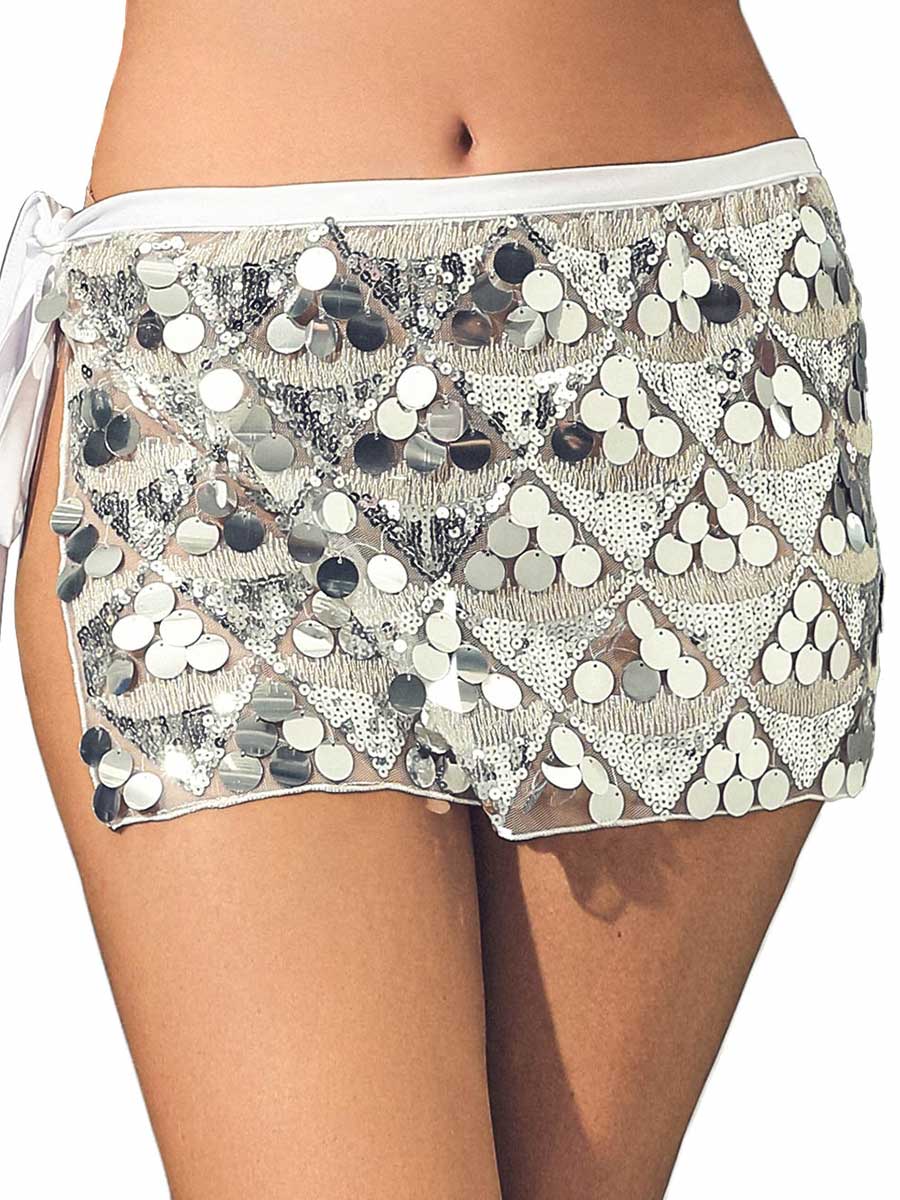 Bohemian Sequin Mini Skirt