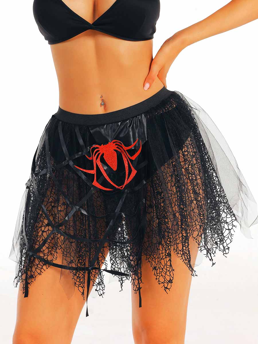 Black Mesh Tulle Skirt