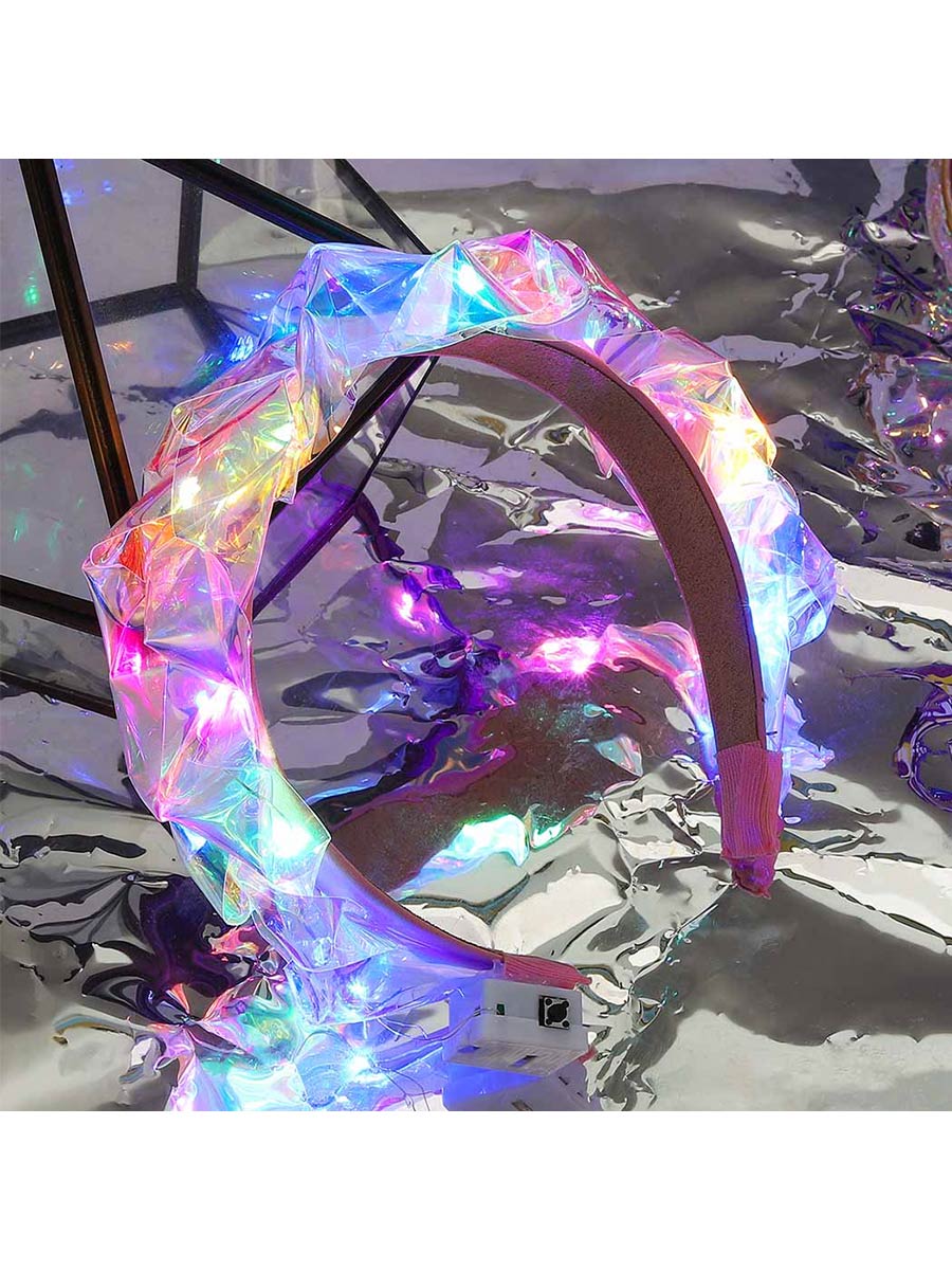 LED Colorful Luminous Headband for Nightclub Parties