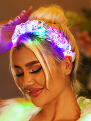 LED Colorful Luminous Headband for Nightclub Parties