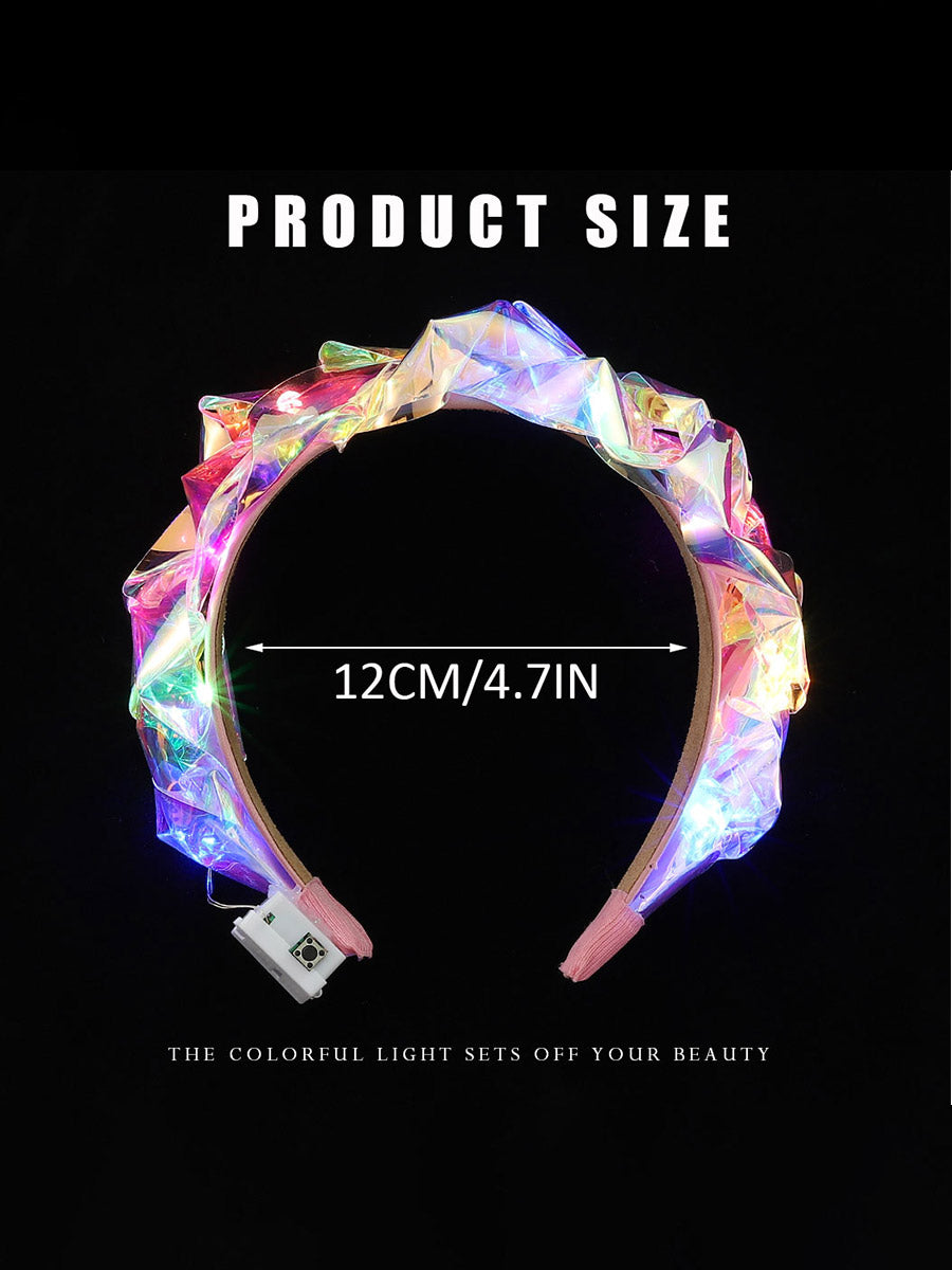 LED Colorful Luminous Headband for Nightclub Parties