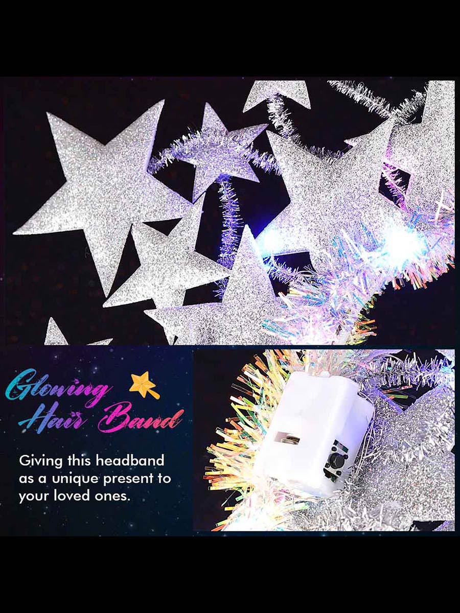 LED Luminous Star Headband for Festivals
