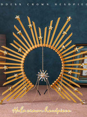 Gold Star Goddess Crown