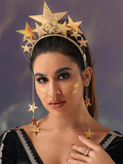 Gold Star Halo Crown