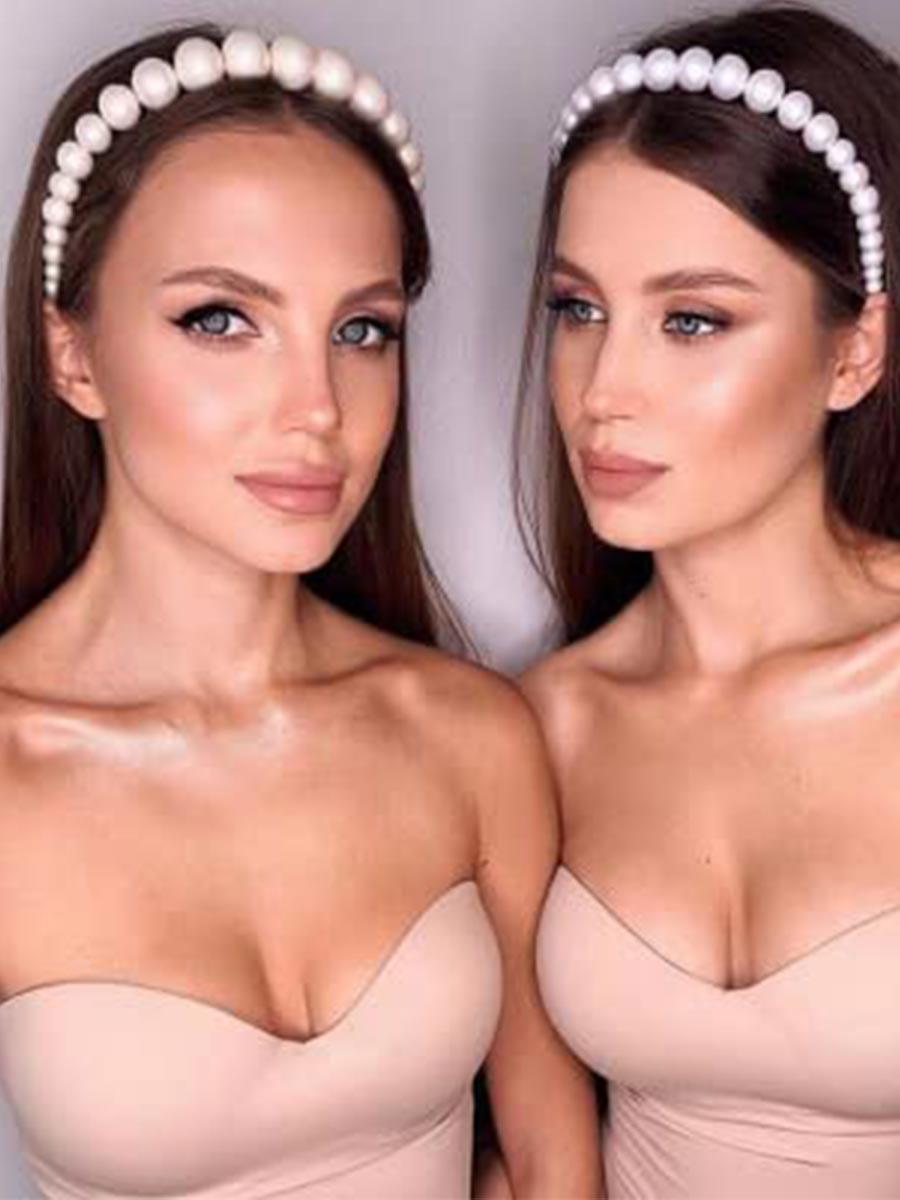 3-Pack White Pearl Headbands