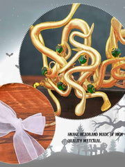 Gold Snake Hair Accessories for Holiday Parties