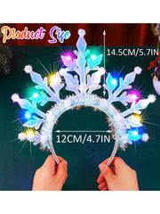 Flashing Snowflake LED Headband