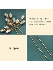 3-Piece Crystal Wedding Hairpin