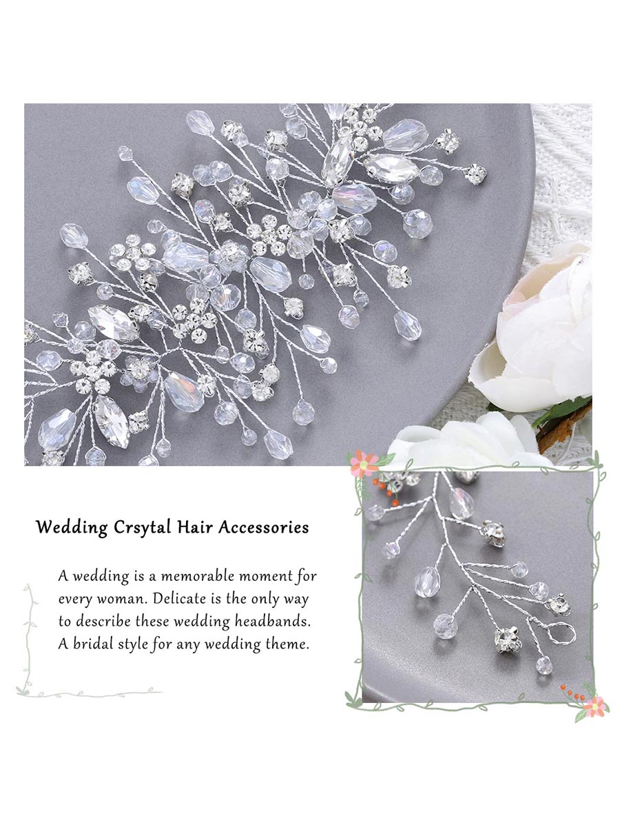 Crystal Vine Hair Accessories for Weddings