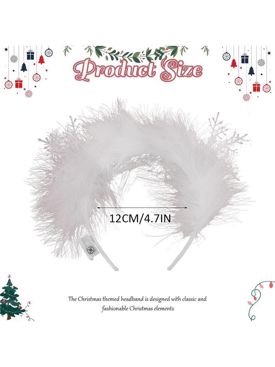 Cute Snowflake LED Headband for Festivals