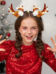 Cute LED Reindeer Horn Headband